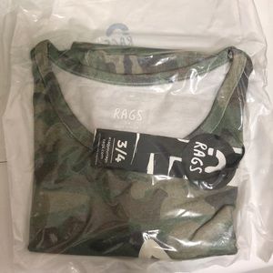 Rags To Raches “faded camo Duh” Shirt